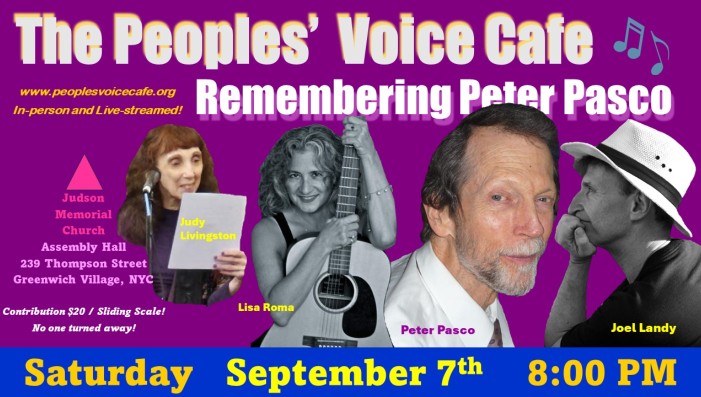 Peter Pasco Memorial Concert (IN PERSON)