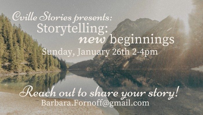 Storytelling: New Beginnings hosted by Cville Stories