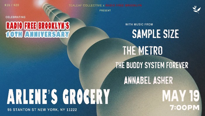 Sample Size, The Metro, The Buddy System Forever, & Annabel Asher