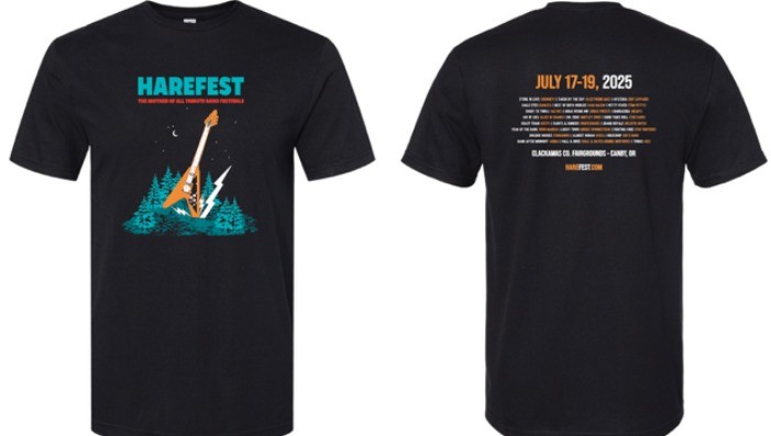 2025 Commemorative Harefest Line Up Tee