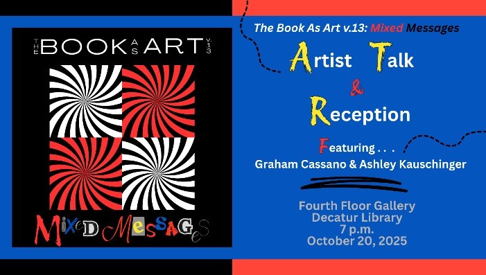 Artist Talk & Reception for The Book As Art v.13: Mixed Messages