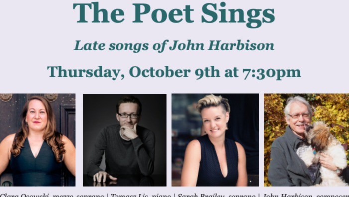 The Poet Sings: New Songs of John Harbison