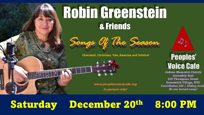 Songs of the Season with Robin Greenstein and Friends  (IN PERSON)