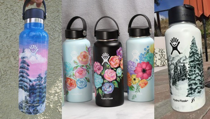 Paint and Gather: Winter Bottlescapes