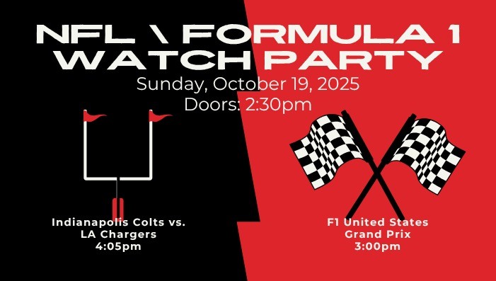 Colts vs. Chargers & F1 US Grand Prix Watch Party @ SILO