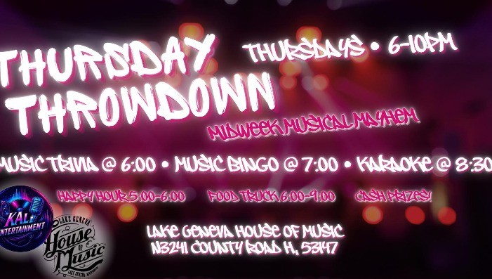 THURSDAY THROW DOWN! Music Trivia, Music Bingo and Karaoke! - FREE Entry!