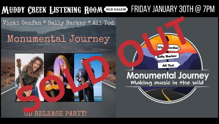SOLD OUT - Monumental Journey -  Vicki Genfan / Sally Barker/ Ali Tod