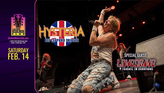 " Love Bites" w/ Hysteria [Def Leppard tribute] + Lovedrive [Scorpions]