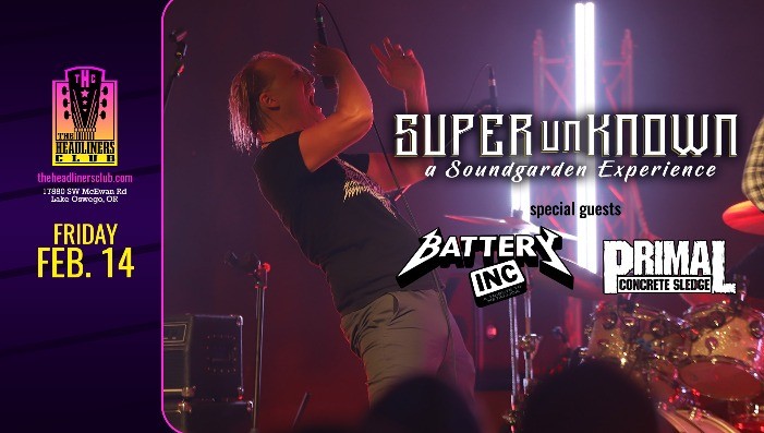 Superunknown [Soundgarden tribute] + Battery, Inc  + Primal Concrete Sledge