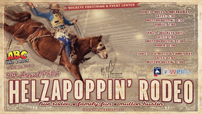 97th Annual Helzapoppin' PRCA Rodeo - January 24th 2026