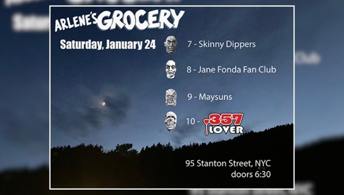 .357 Lover, Maysuns, Jane Fonda Fan Club, Skinny Dippers