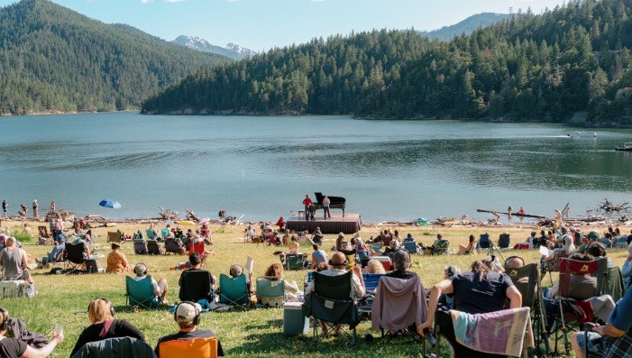 IN A LANDSCAPE:  Applegate Lake