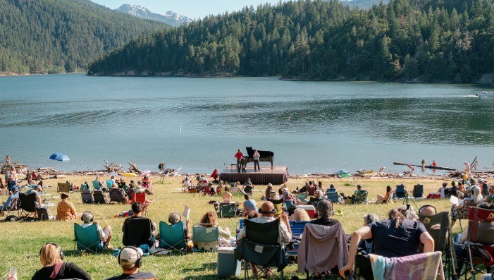 IN A LANDSCAPE:  Applegate Lake