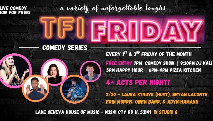 TFI COMEDY SERIES - LIVE w/ host LAURA STRUVE - FREE ENTRY!