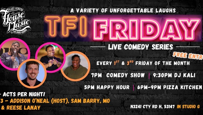TFI COMEDY SERIES - LIVE w/ host ADDISON O'NEAL - FREE ENTRY!