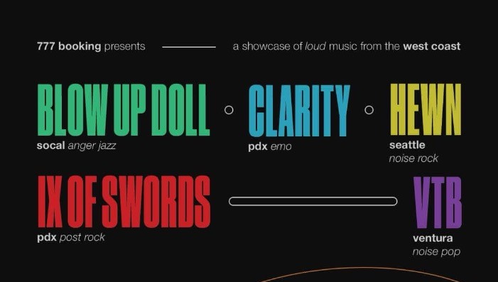 A Showcase of Loud Music from the West Coast Ft. Blow Up Doll & VTB