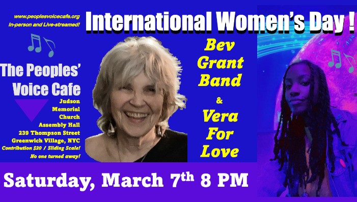 Intl Womens Day - Bev Grant Band - VeraForLove (IN PERSON)