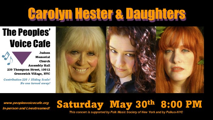 Carolyn Hester and Daughters (IN PERSON)