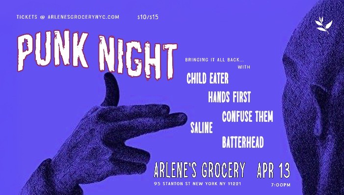 Child Eater / Confuse Them / Hands First / SALINE / Batterhead