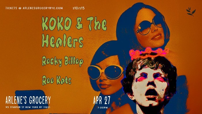 KOKO & The Healers / Rocky Billop / Roo Kats / TBD