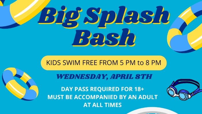 BIG SPLASH BASH - Kids Swim Free