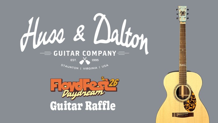 FloydFest 26~Daydream Huss & Dalton Custom Guitar Charity Raffle
