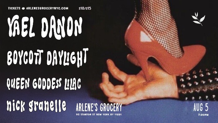 Yael Danon / Boycott Daylight / Queen Goddess Lilac / Nick Granelle