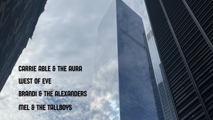 Carrie Able, West of Eve, Brandi & The Alexanders, Mel & The Tallboys