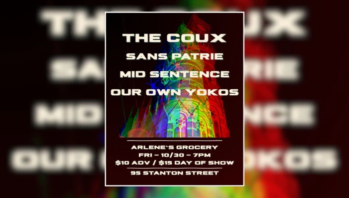 The Coux, Sans Patrie, Mid Sentence, Our Own Yokos