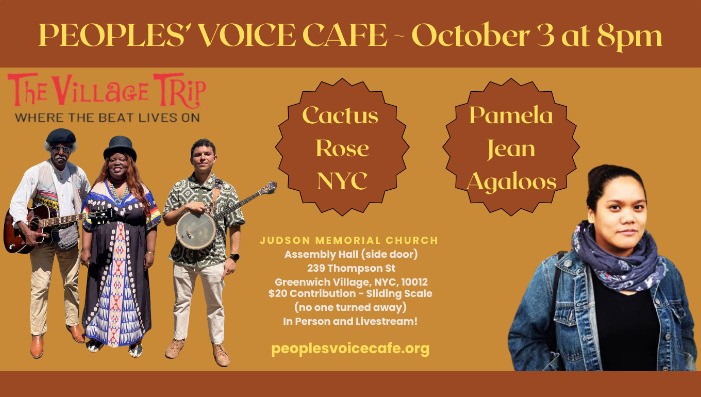 Pamela Jean Agaloos and Cactus Rose NYC (IN PERSON)