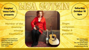 Lisa Gutkin (IN PERSON)
