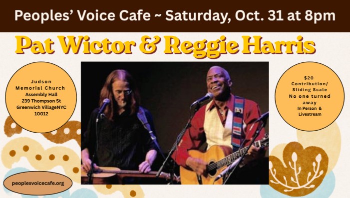 Reggie Harris and Pat Wictor (IN PERSON)