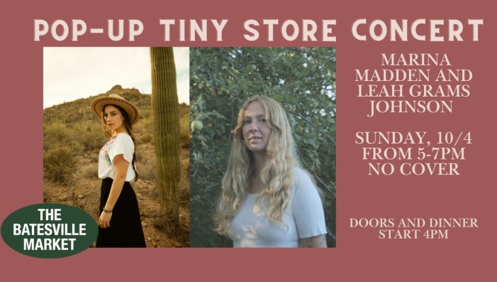 Free Pop-Up:  Tiny Store Concert with Marina Madden and Leah Grams Johnson