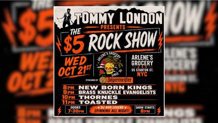 TOMMY LONDON $5 ROCK SHOW